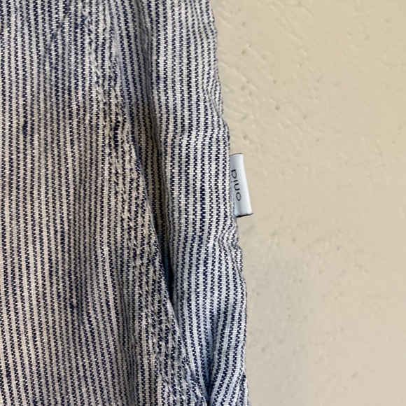 Onia Linen Striped Bermuda Shorts - Picture 5 of 7